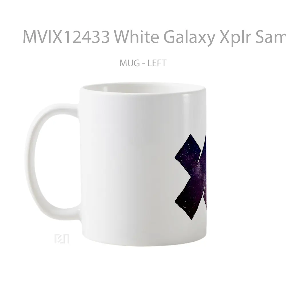 Mug White Galaxy Xplr Sam And Colby Gelas Keramik Desain Unik - All-side / Desain