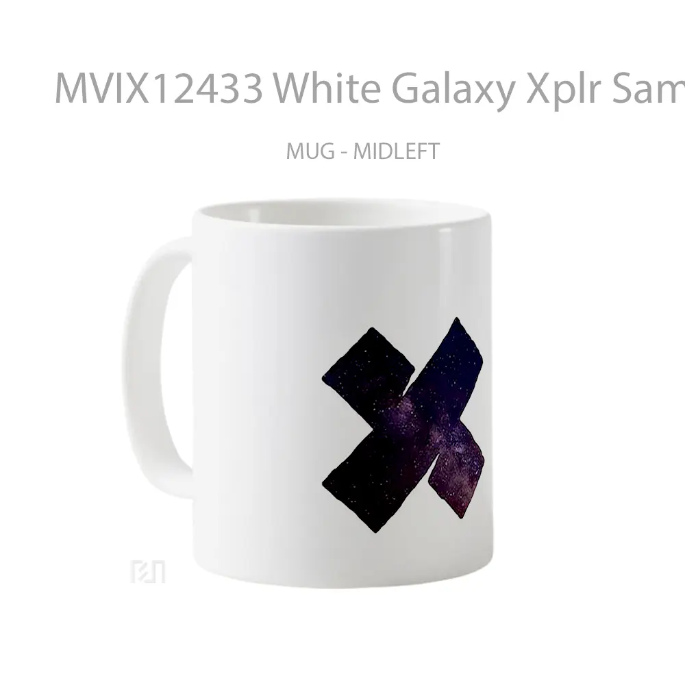Mug White Galaxy Xplr Sam And Colby Gelas Keramik Desain Unik - All-side / Desain