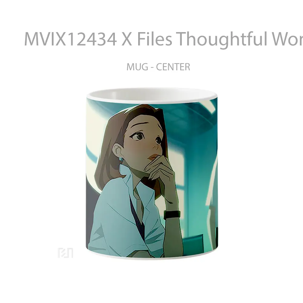Mug X Files Thoughtful Woman Office Hadiah Lucu dan Menarik