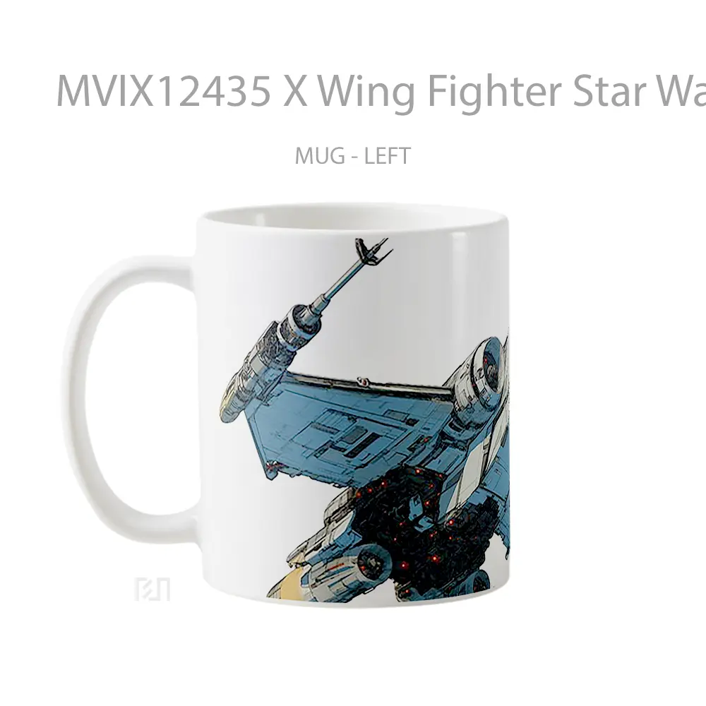 Mug X Wing Fighter Star Wars Pc Mug Aesthetic Koleksi Spesial - All-side / Desain