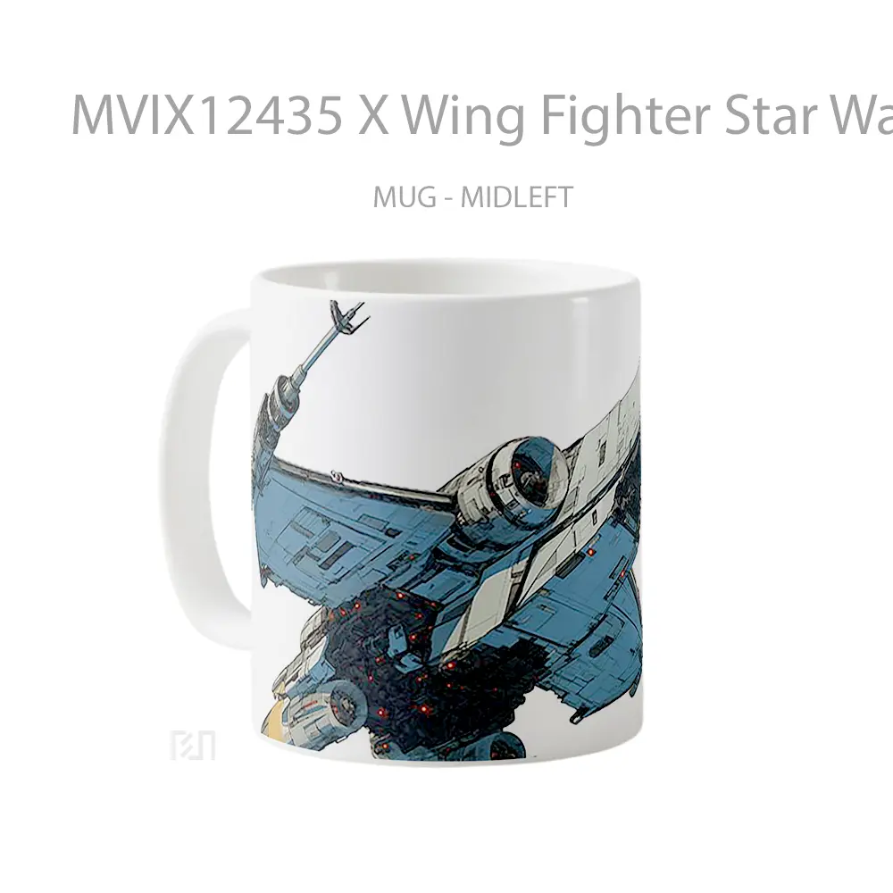 Mug X Wing Fighter Star Wars Pc Mug Aesthetic Koleksi Spesial - All-side / Desain