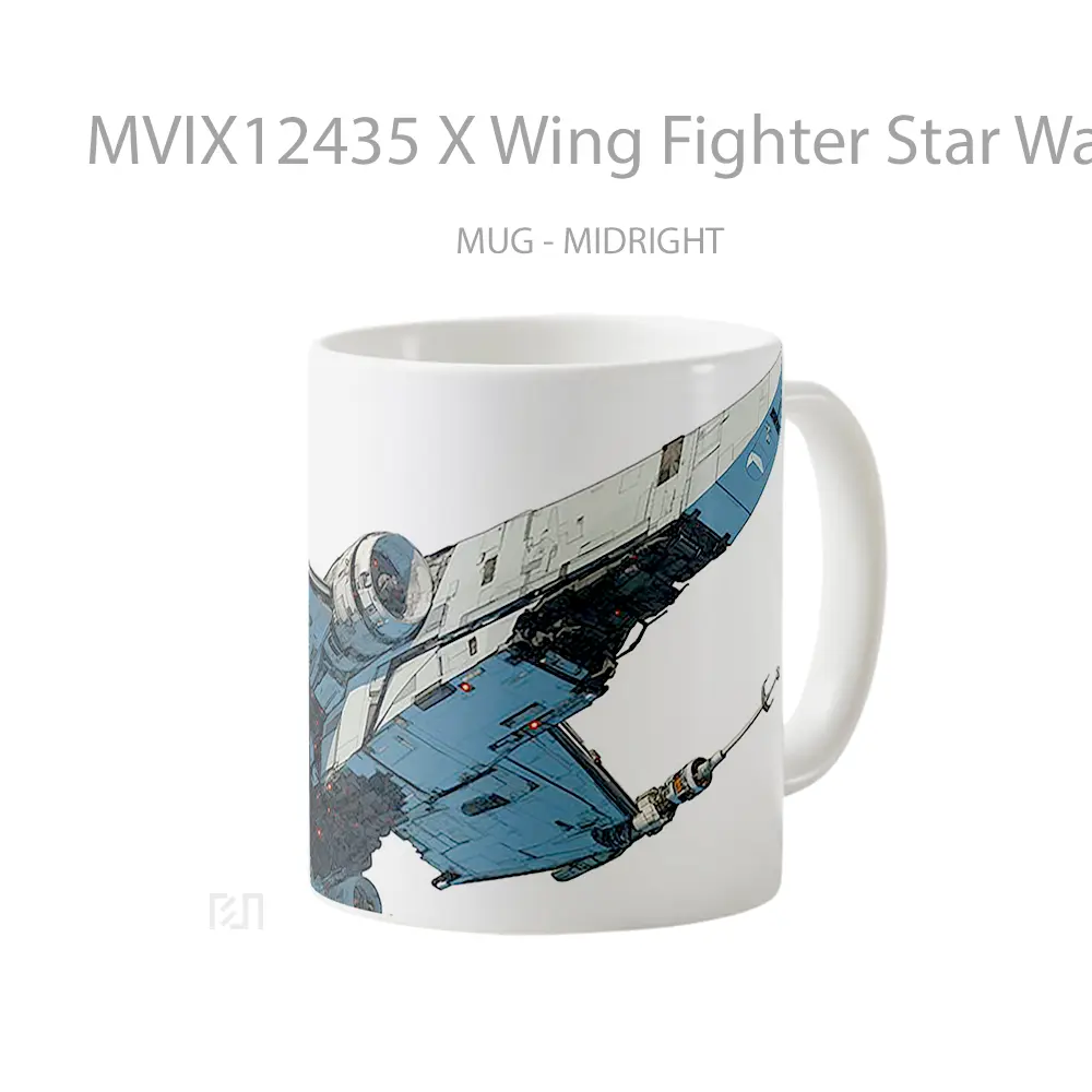 Mug X Wing Fighter Star Wars Pc Mug Aesthetic Koleksi Spesial - All-side / Desain