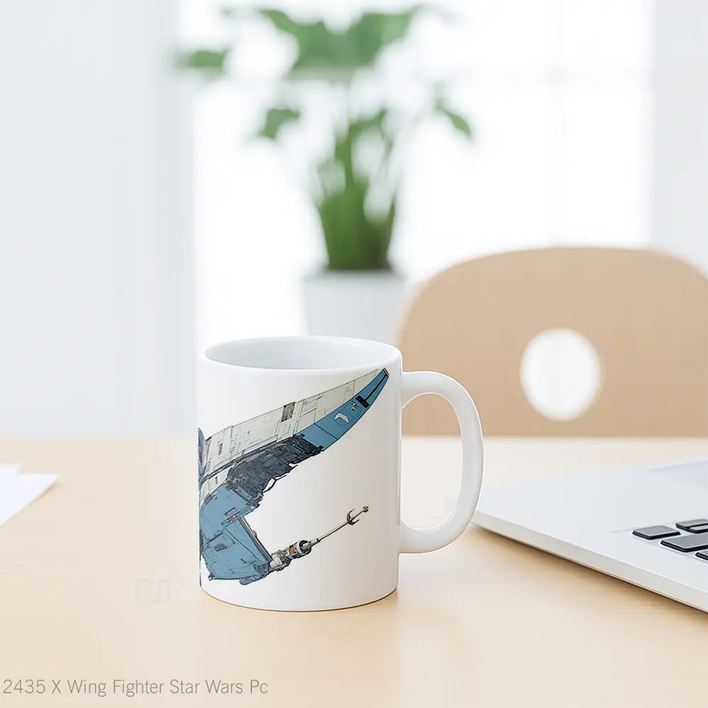 Mug X Wing Fighter Star Wars Pc Mug Aesthetic Koleksi Spesial - All-side / Desain