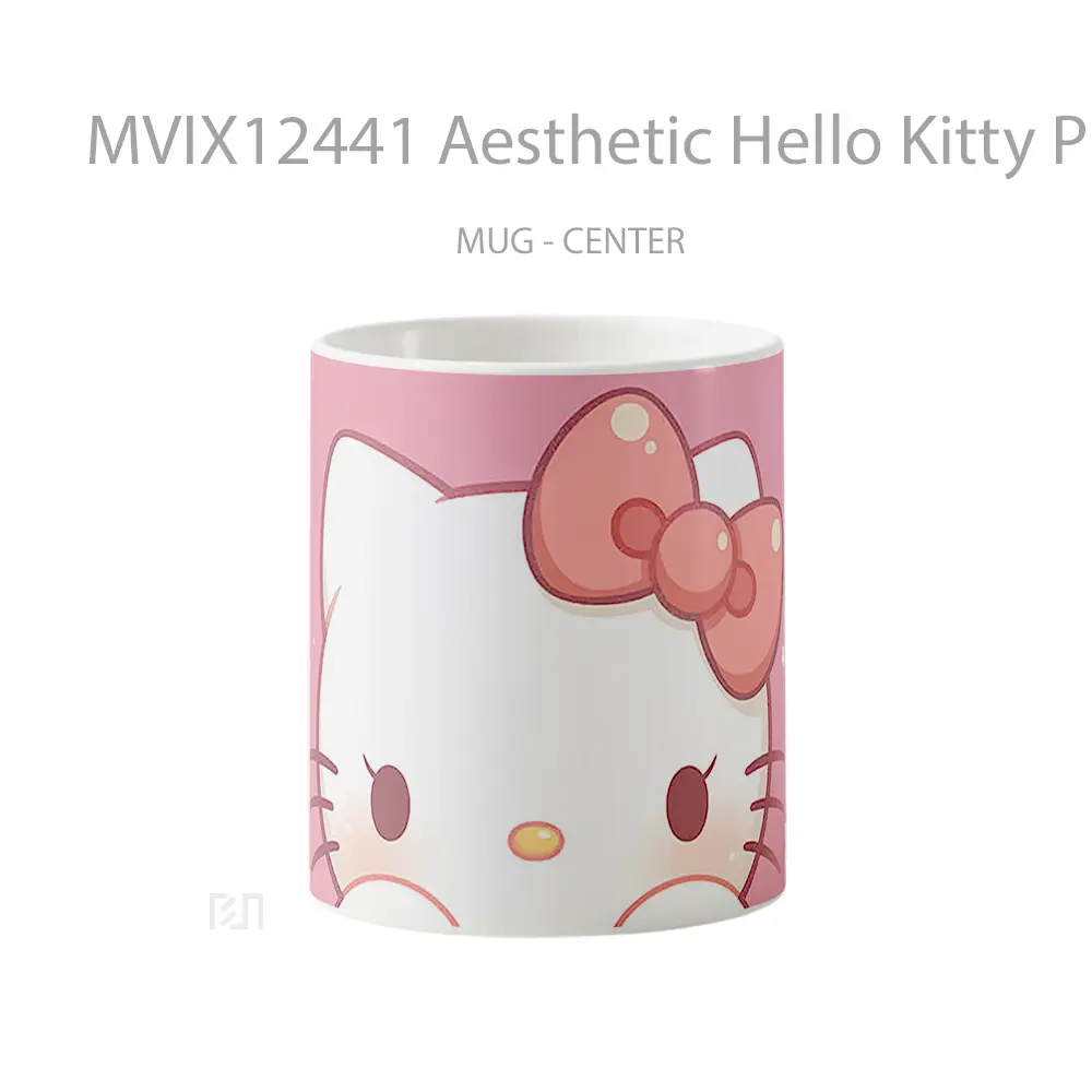 Mug Aesthetic Hello Kitty Pink Koleksi Mug Limited Edition