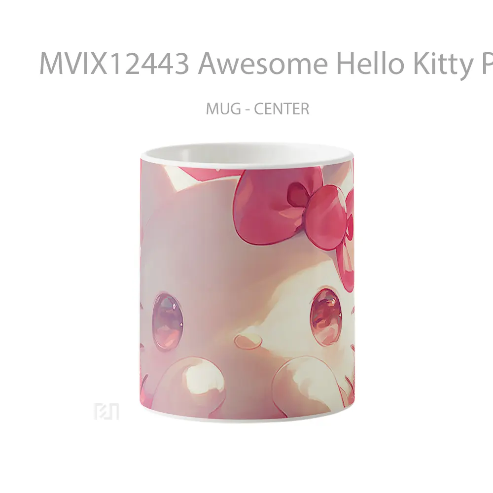 Mug Awesome Hello Kitty Pink Gelas Keramik Desain Unik