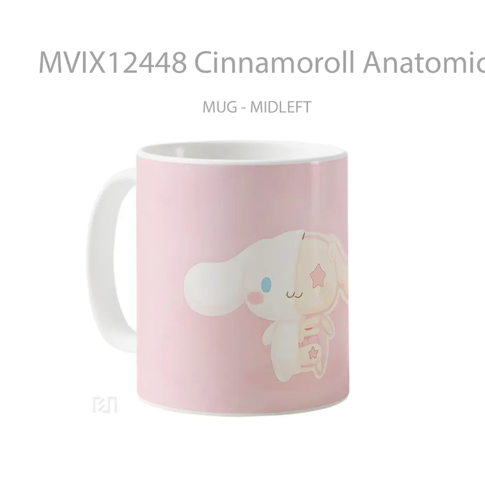 Mug Cinnamoroll Anatomical Cute Hadiah Lucu dan Menarik - All-side / Desain