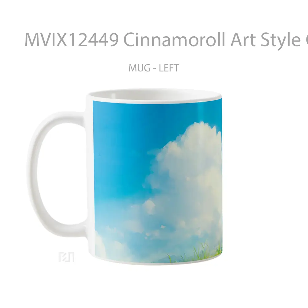 Mug Cinnamoroll Art Style Cute Gelas Keramik Desain Unik - All-side / Desain