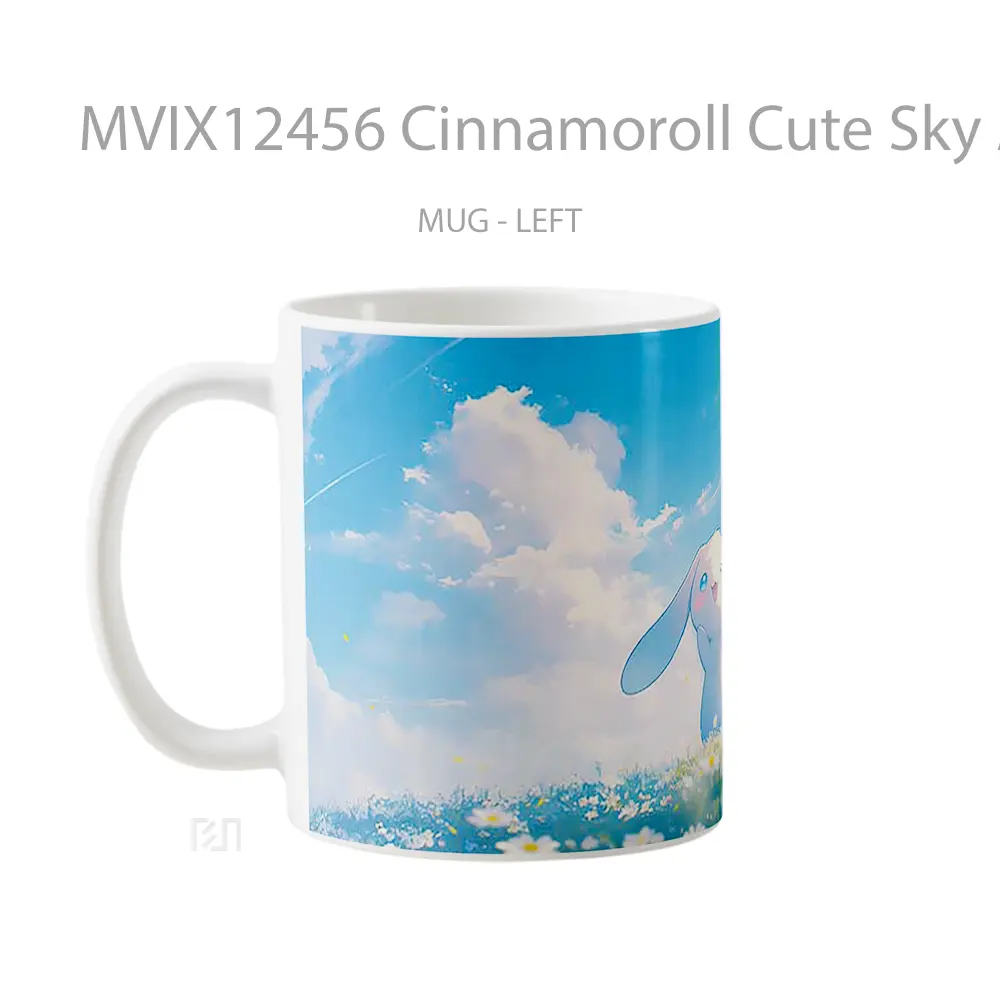 Mug Cinnamoroll Cute Sky Adventure Mug Aesthetic Koleksi Spesial - All-side / Desain