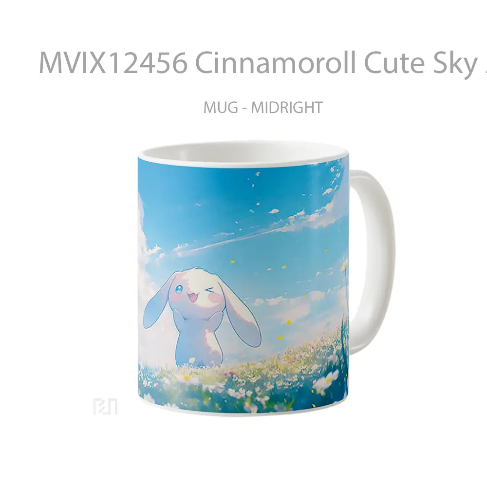 Mug Cinnamoroll Cute Sky Adventure Mug Aesthetic Koleksi Spesial - All-side / Desain