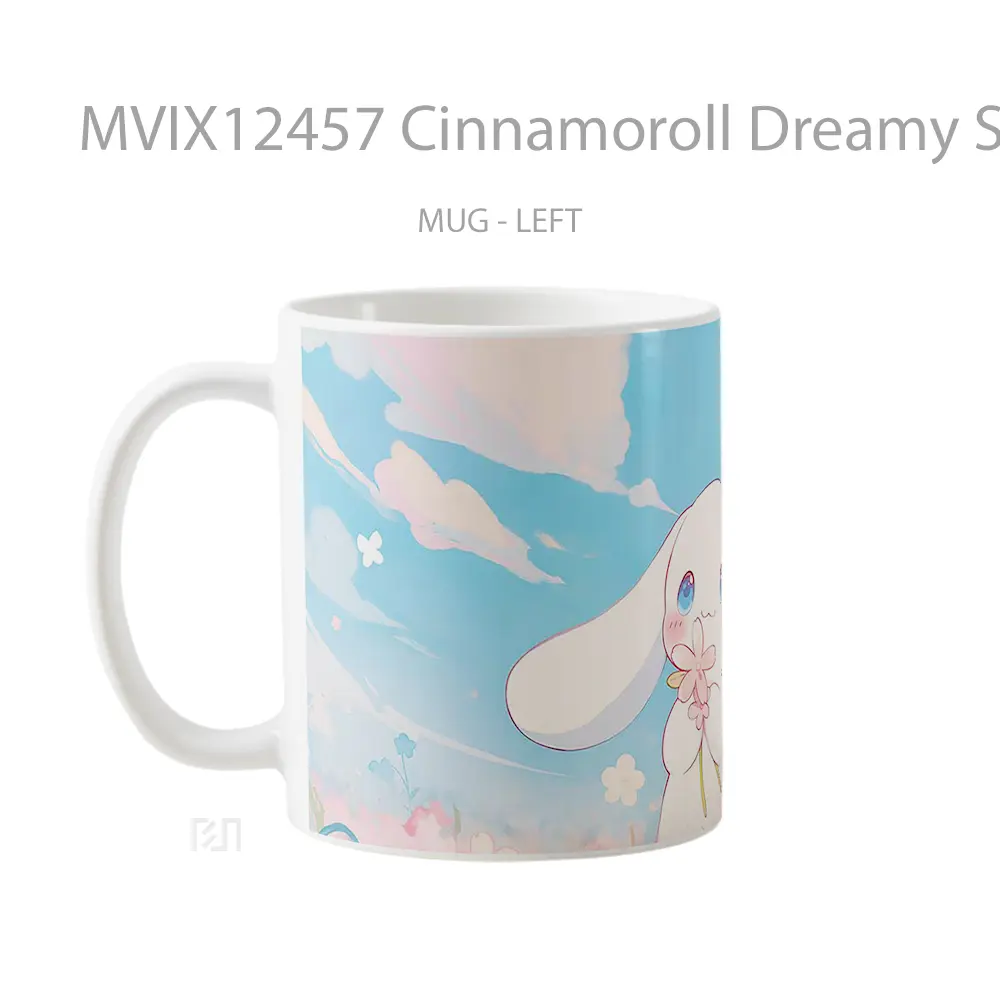 Mug Cinnamoroll Dreamy Sky Pastel Anime Koleksi Mug Karakter Jepang - All-side / Desain