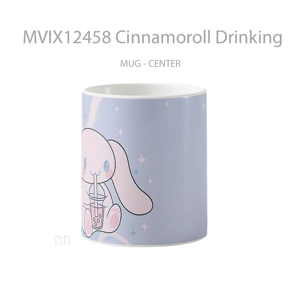Mug Cinnamoroll Drinking Boba Kawaii Hadiah Lucu dan Menarik