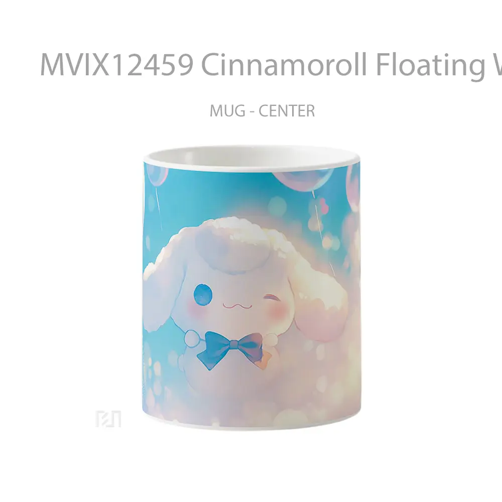 Mug Cinnamoroll Floating With Balloons Gelas Keramik Desain Unik