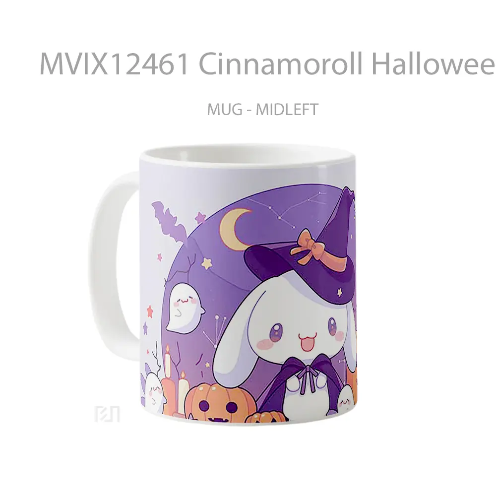 Mug Cinnamoroll Halloween Pumpkin Ghost Koleksi Mug Limited Edition - All-side / Desain