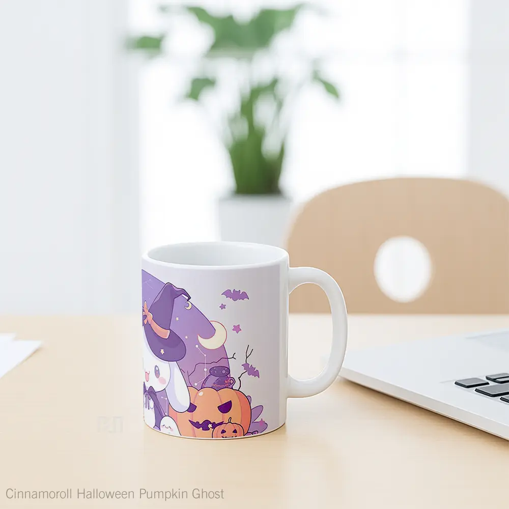 Mug Cinnamoroll Halloween Pumpkin Ghost Koleksi Mug Limited Edition - All-side / Desain