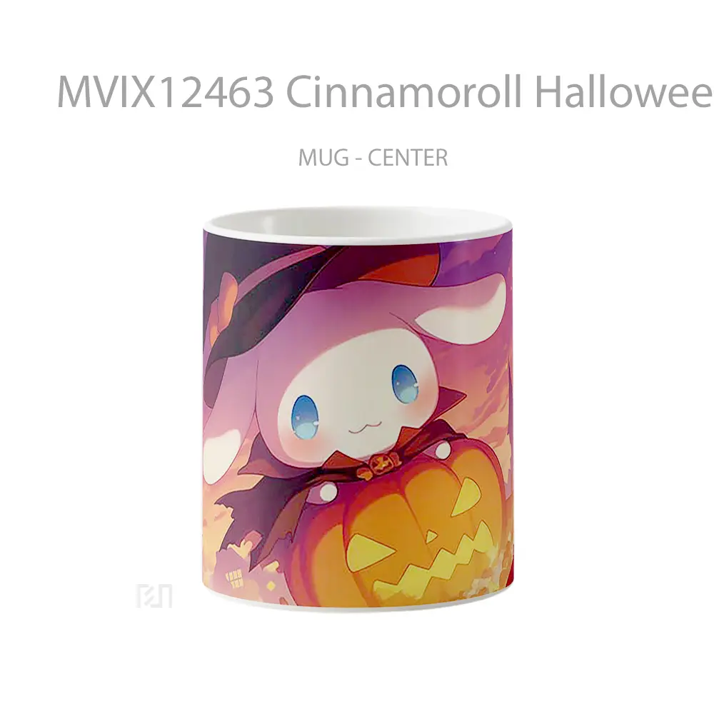 Mug Cinnamoroll Halloween Pumpkin Party Gelas Keramik Desain Unik