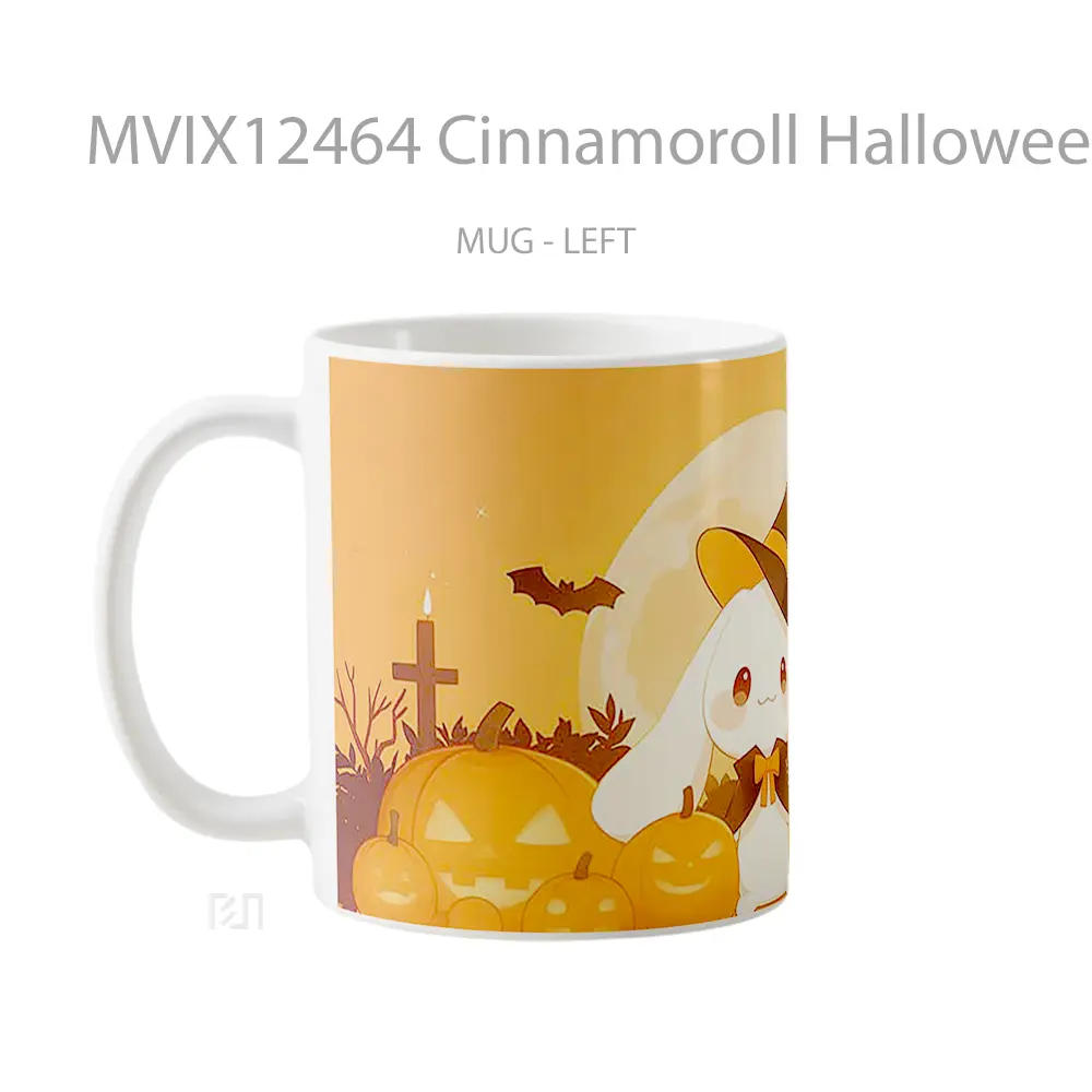 Mug Cinnamoroll Halloween Pumpkins Cute Koleksi Mug Limited Edition - All-side / Desain