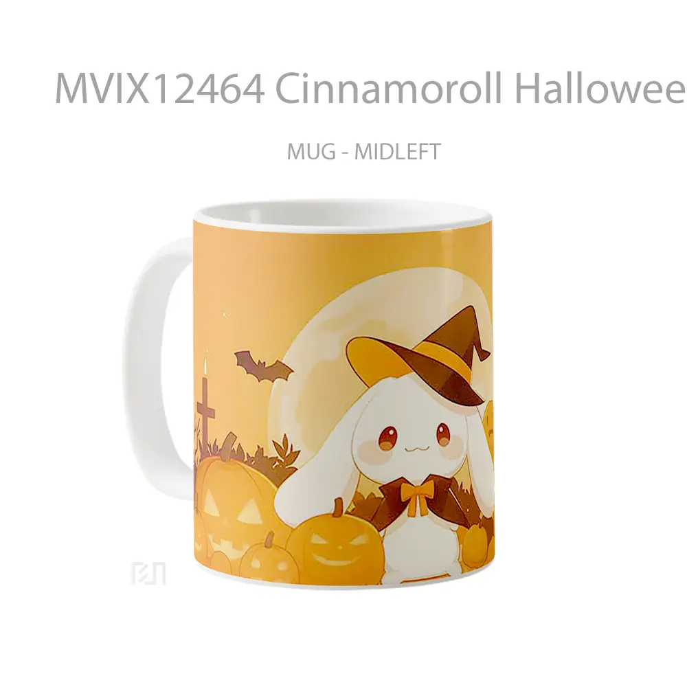 Mug Cinnamoroll Halloween Pumpkins Cute Koleksi Mug Limited Edition - All-side / Desain
