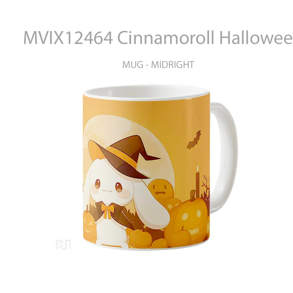 Mug Cinnamoroll Halloween Pumpkins Cute Koleksi Mug Limited Edition - All-side / Desain