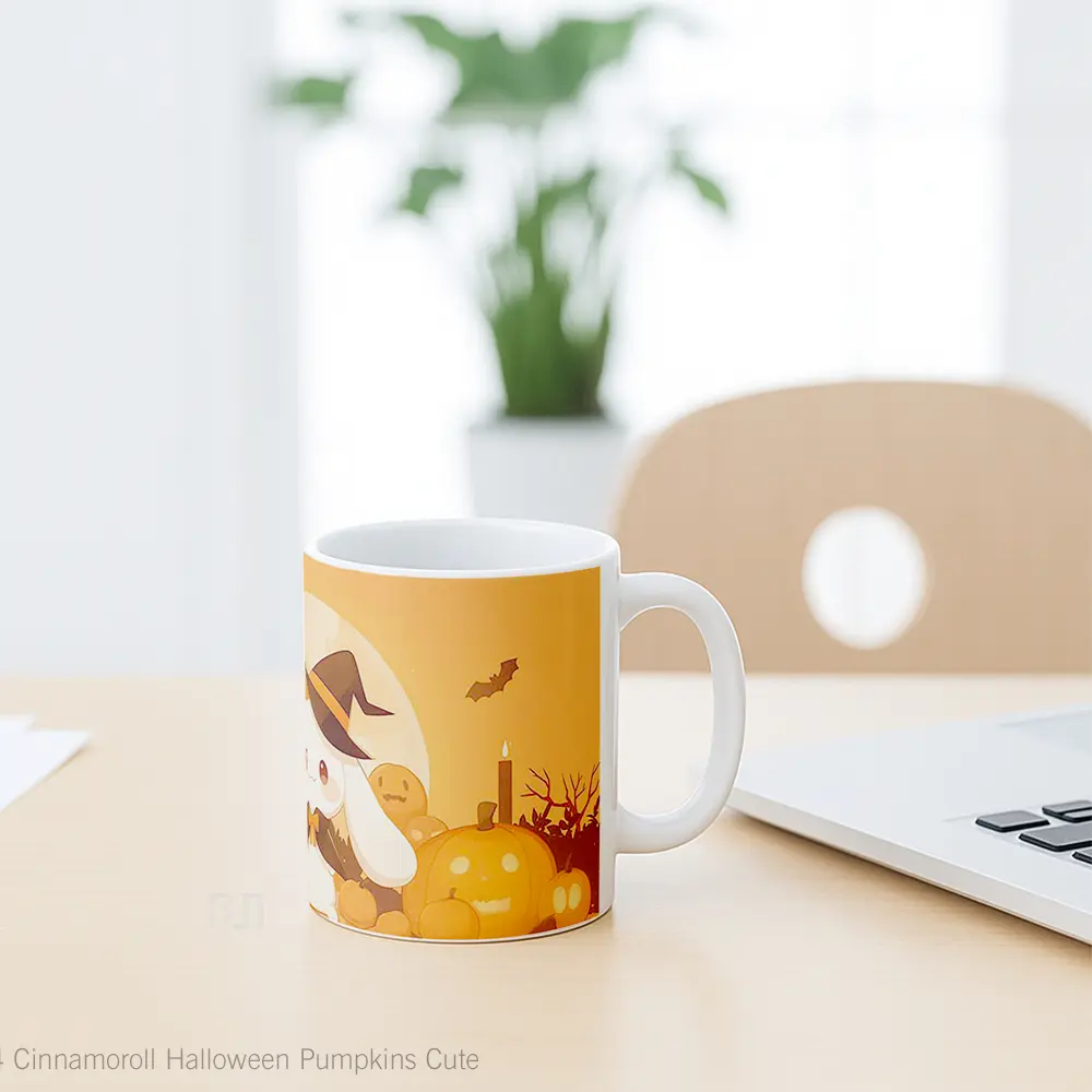 Mug Cinnamoroll Halloween Pumpkins Cute Koleksi Mug Limited Edition - All-side / Desain