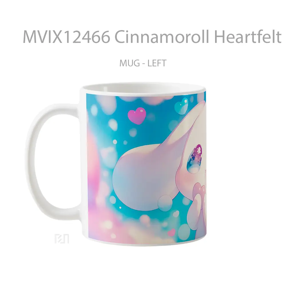 Mug Cinnamoroll Heartfelt Dreamy Gelas Keramik Desain Unik - All-side / Desain