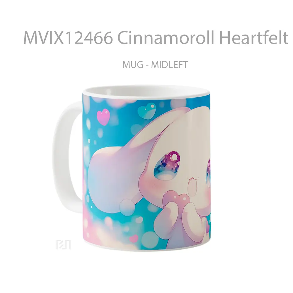 Mug Cinnamoroll Heartfelt Dreamy Gelas Keramik Desain Unik - All-side / Desain