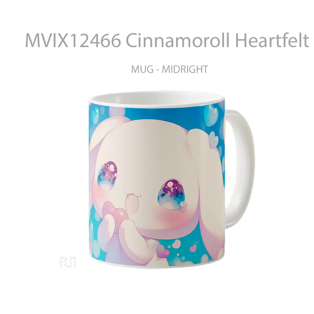 Mug Cinnamoroll Heartfelt Dreamy Gelas Keramik Desain Unik - All-side / Desain