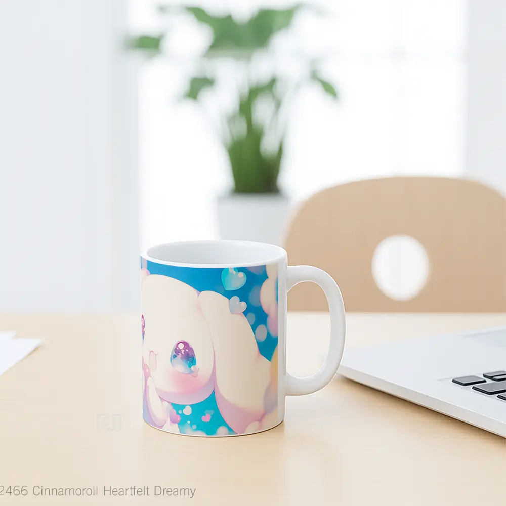 Mug Cinnamoroll Heartfelt Dreamy Gelas Keramik Desain Unik - All-side / Desain