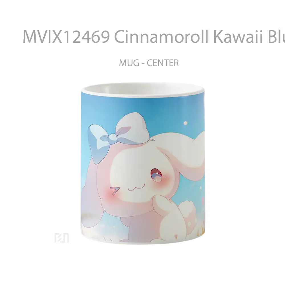 Mug Cinnamoroll Kawaii Blue Bow Spring Hadiah Lucu dan Menarik