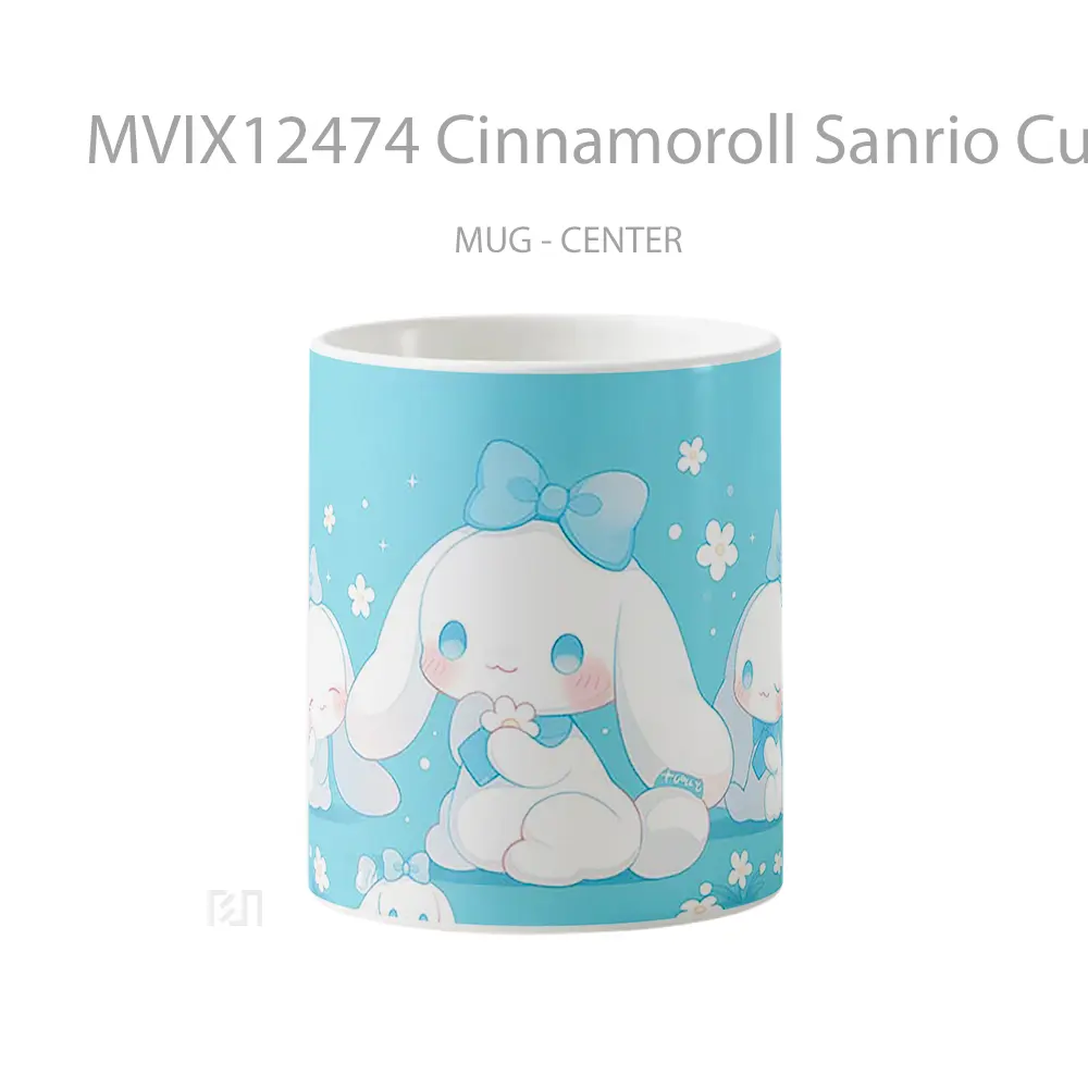 Mug Cinnamoroll Sanrio Cute Blue Hadiah Lucu dan Menarik