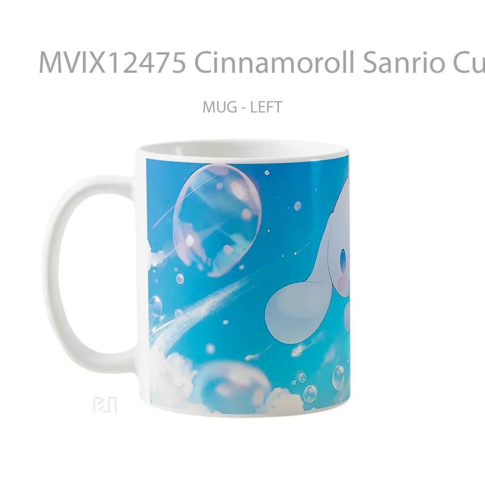 Mug Cinnamoroll Sanrio Cute Clouds Sky Gelas Keramik Desain Unik - All-side / Desain