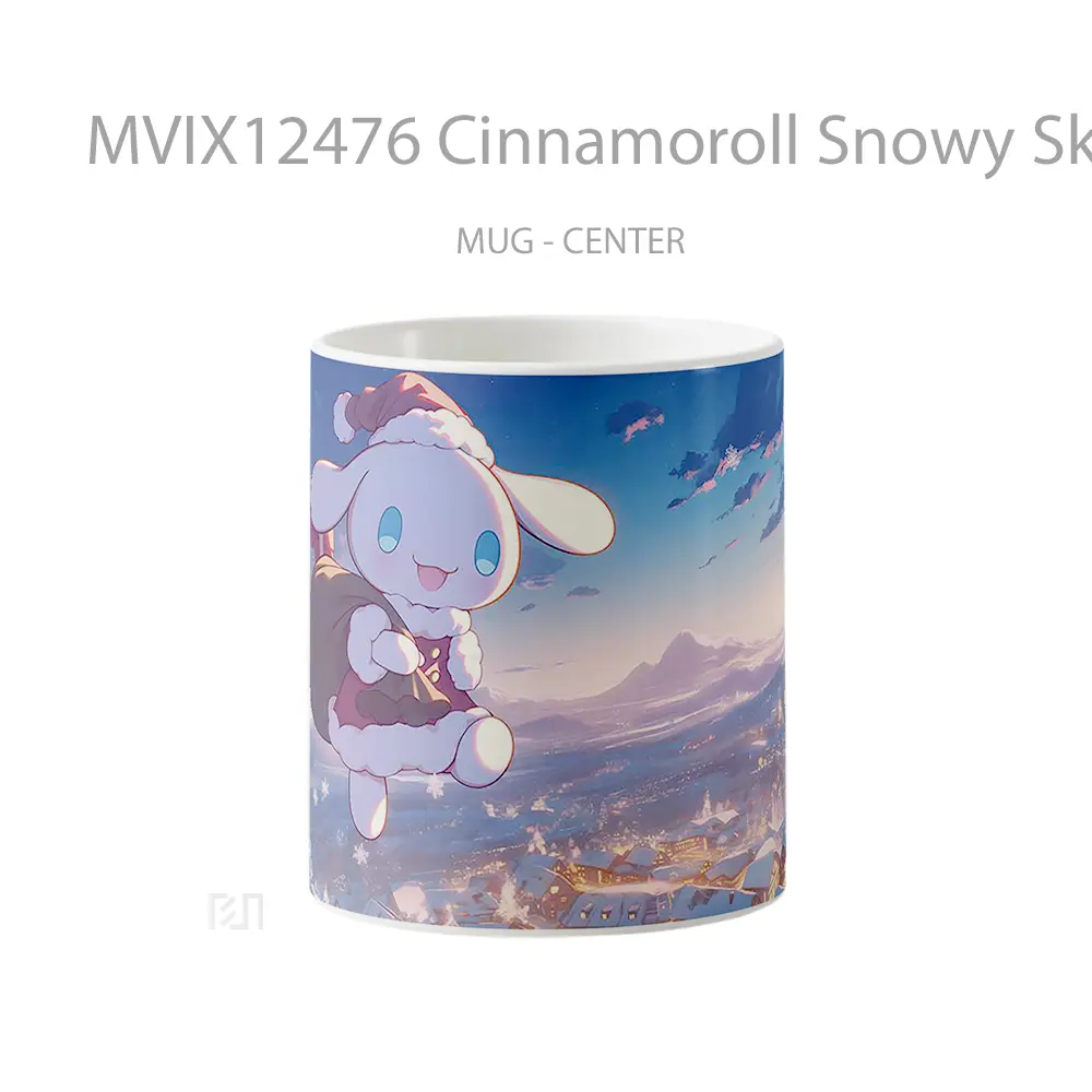 Mug Cinnamoroll Snowy Sky Christmas Magic Mug Aesthetic Koleksi Spesial