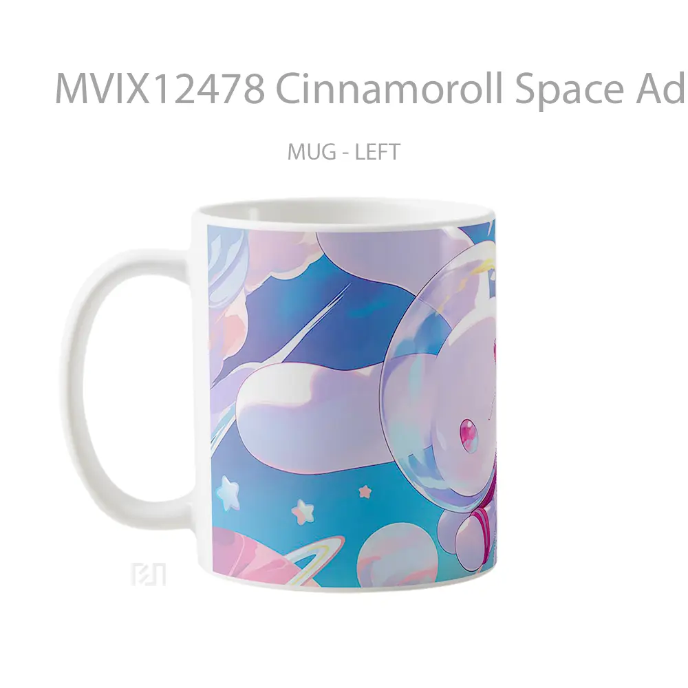 Mug Cinnamoroll Space Adventure Pastel Mug Aesthetic Koleksi Spesial - All-side / Desain