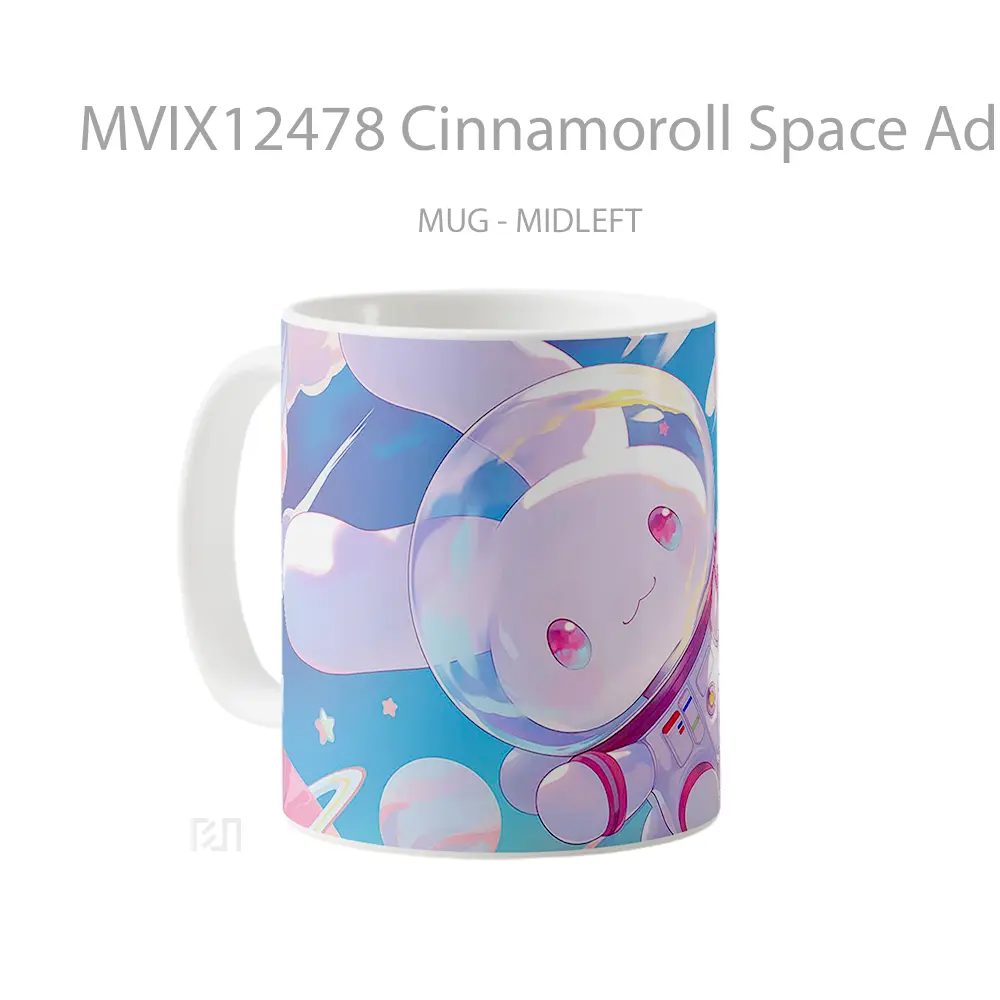 Mug Cinnamoroll Space Adventure Pastel Mug Aesthetic Koleksi Spesial - All-side / Desain