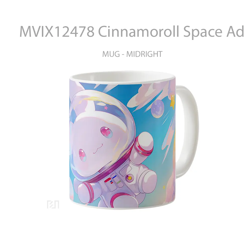 Mug Cinnamoroll Space Adventure Pastel Mug Aesthetic Koleksi Spesial - All-side / Desain