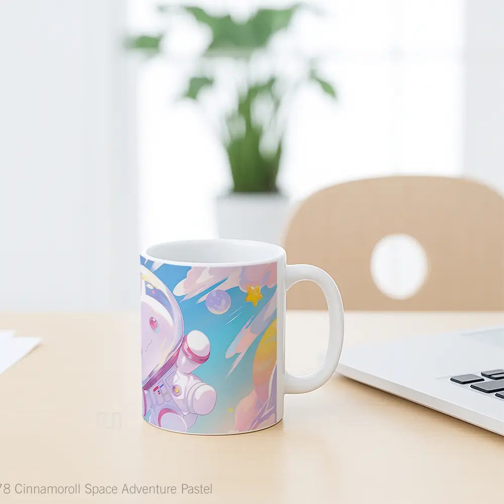 Mug Cinnamoroll Space Adventure Pastel Mug Aesthetic Koleksi Spesial - All-side / Desain