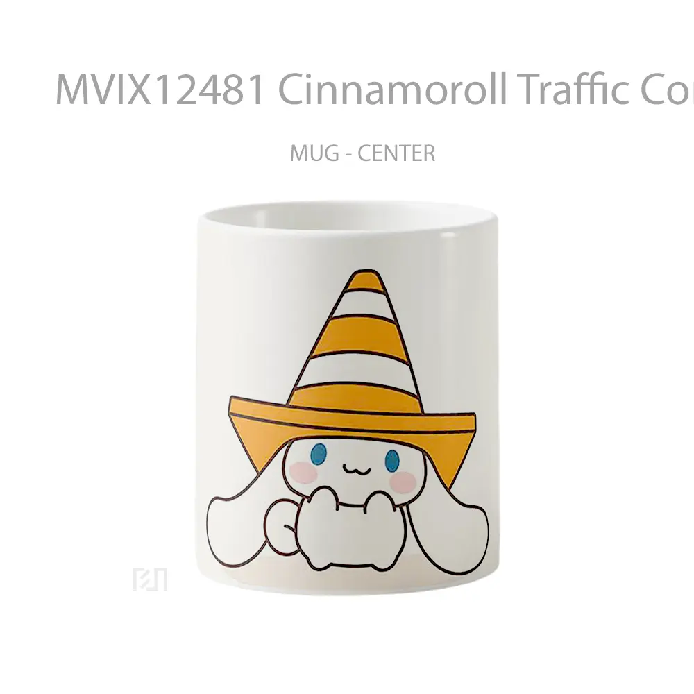 Mug Cinnamoroll Traffic Cone Hat Sanrio Koleksi Mug Limited Edition