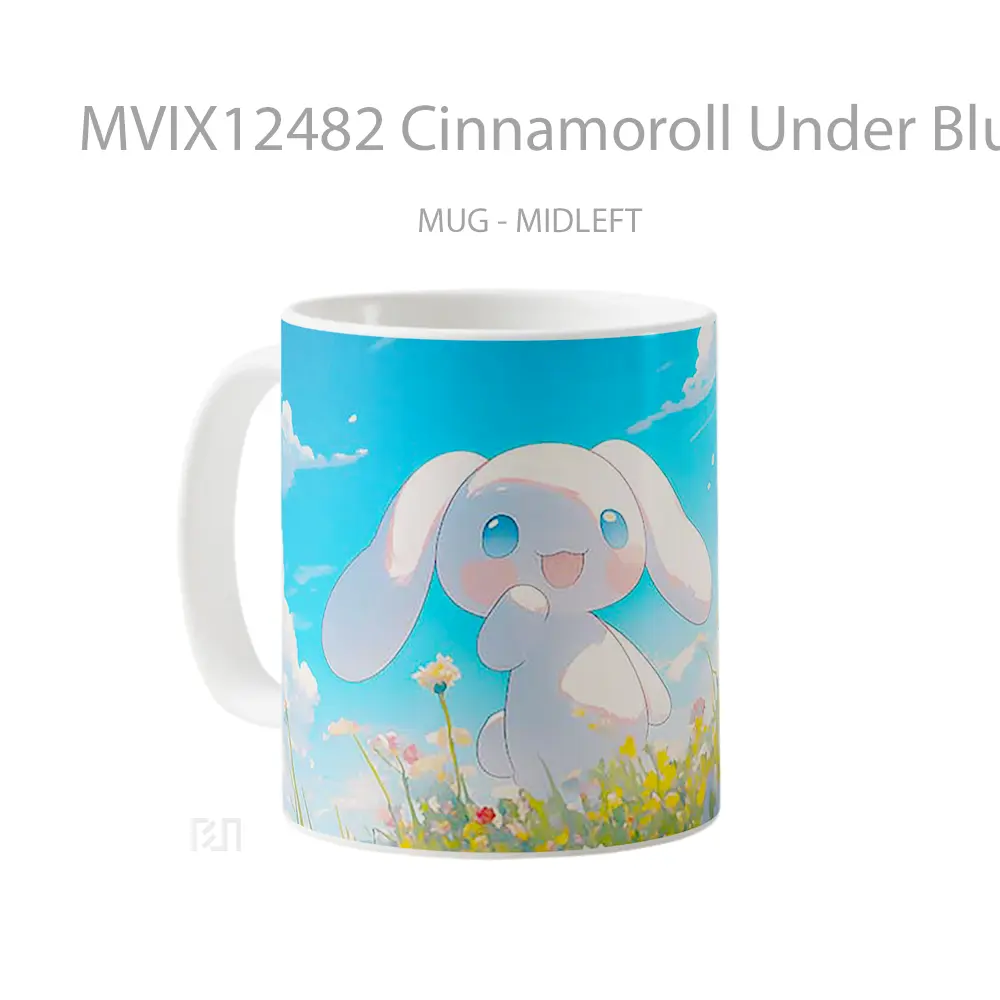 Mug Cinnamoroll Under Blue Sky Koleksi Mug Limited Edition - All-side / Desain