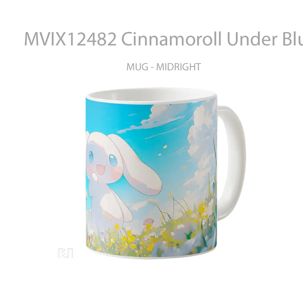 Mug Cinnamoroll Under Blue Sky Koleksi Mug Limited Edition - All-side / Desain