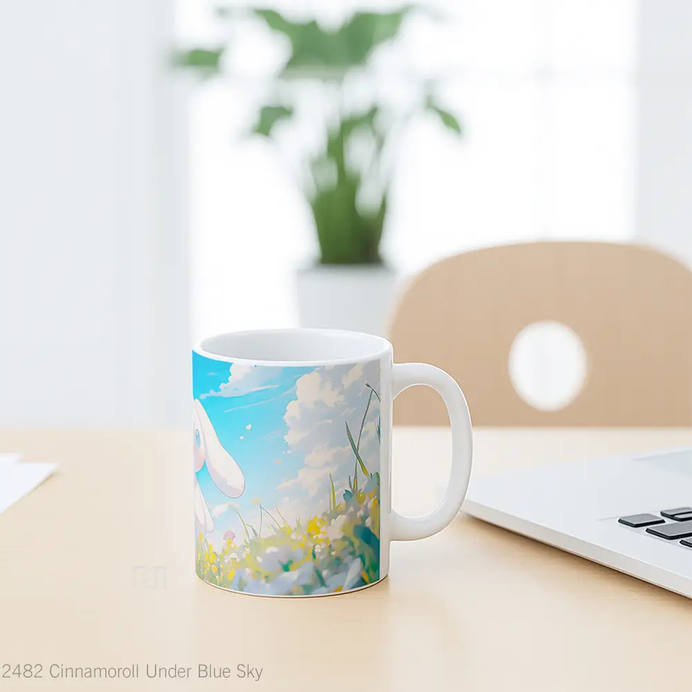 Mug Cinnamoroll Under Blue Sky Koleksi Mug Limited Edition - All-side / Desain