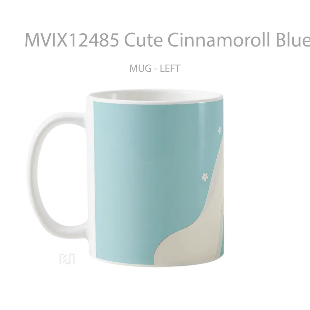 Mug Cute Cinnamoroll Blue Koleksi Mug Limited Edition - All-side / Desain