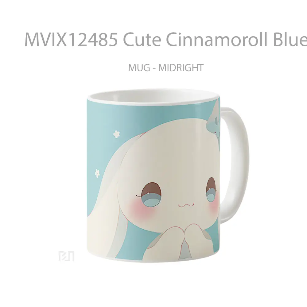 Mug Cute Cinnamoroll Blue Koleksi Mug Limited Edition - All-side / Desain