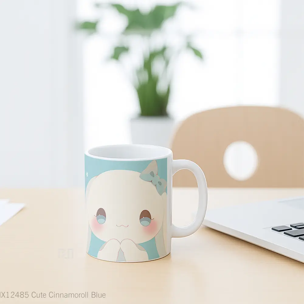 Mug Cute Cinnamoroll Blue Koleksi Mug Limited Edition - All-side / Desain