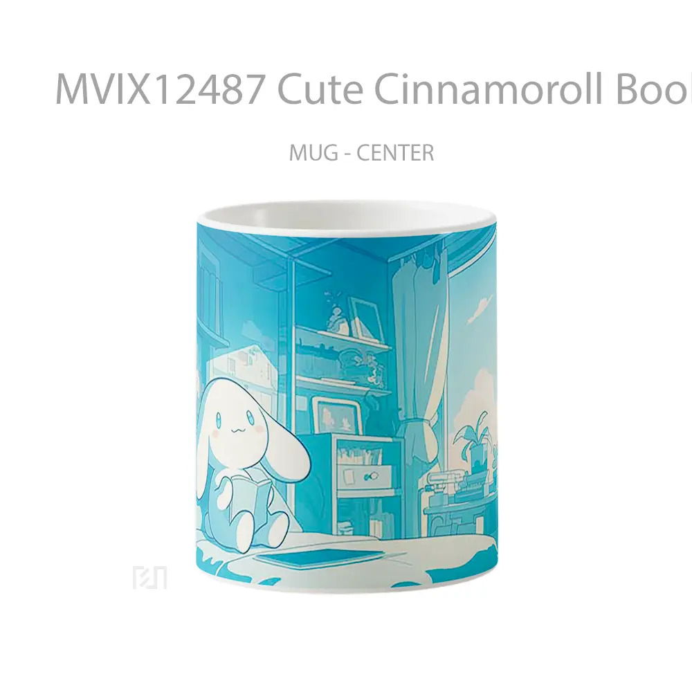 Mug Cute Cinnamoroll Book Window Hadiah Lucu dan Menarik