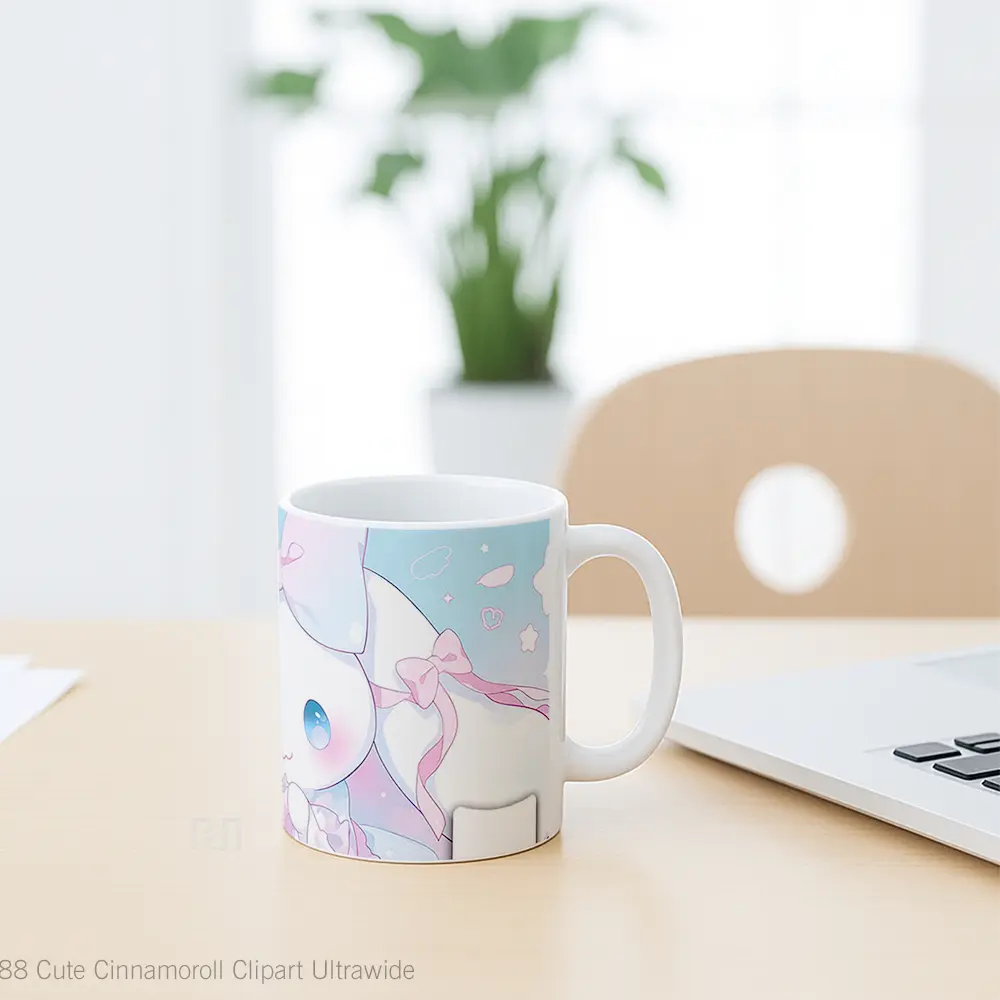 Mug Cute Cinnamoroll Clipart Ultrawide Koleksi Mug Limited Edition - All-side / Desain