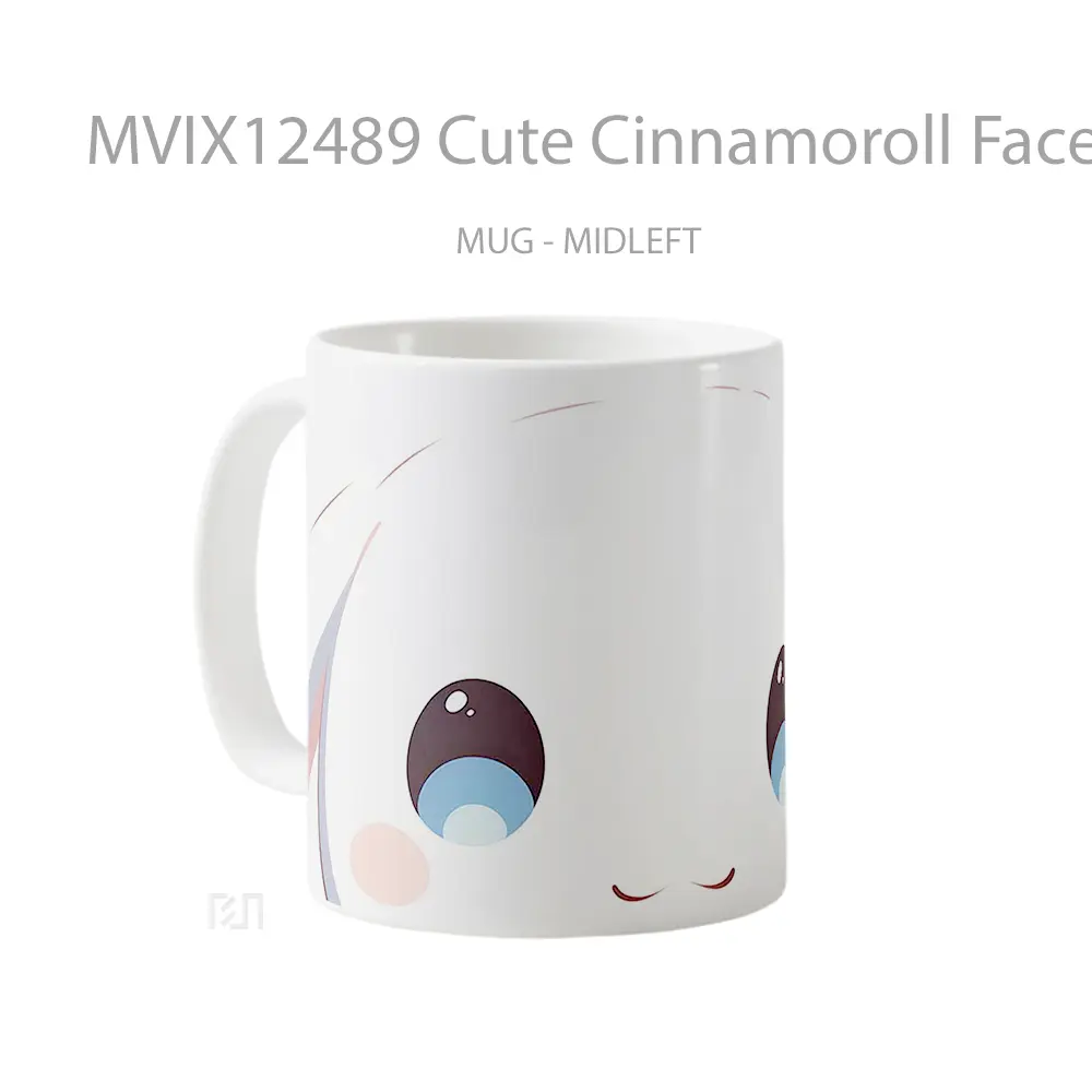 Mug Cute Cinnamoroll Face Hadiah Lucu dan Menarik - All-side / Desain