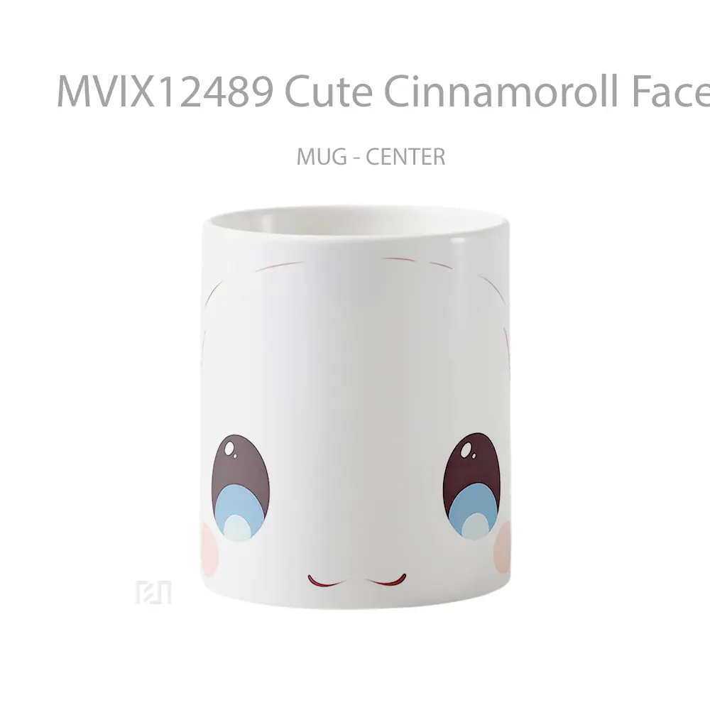 Mug Cute Cinnamoroll Face Hadiah Lucu dan Menarik