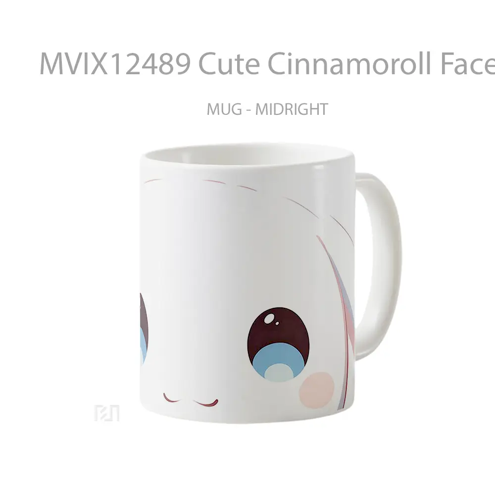 Mug Cute Cinnamoroll Face Hadiah Lucu dan Menarik - All-side / Desain