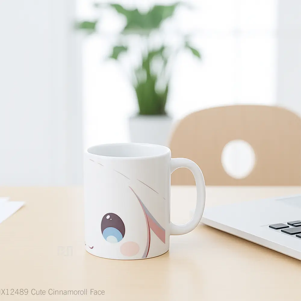 Mug Cute Cinnamoroll Face Hadiah Lucu dan Menarik - All-side / Desain
