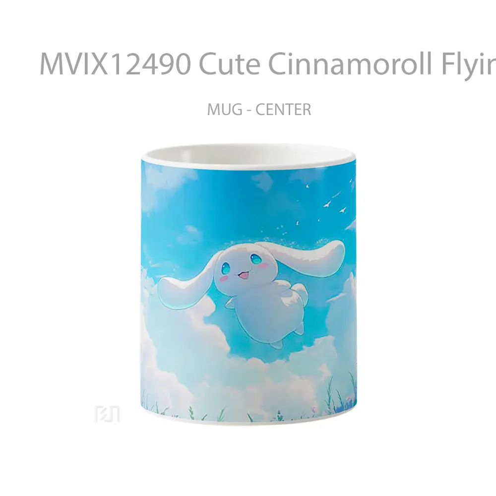 Mug Cute Cinnamoroll Flying In The Sky Gelas Keramik Desain Unik