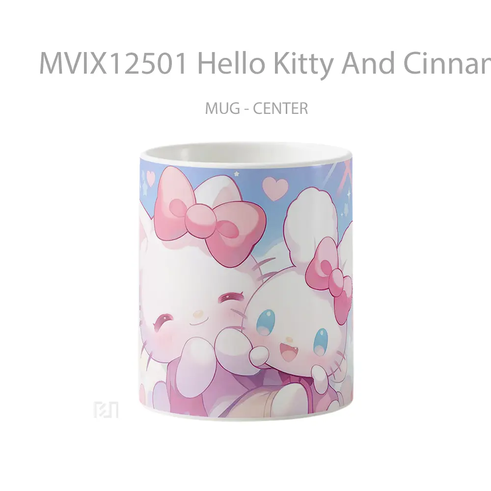 Mug Hello Kitty And Cinnamoroll Pastel Cute Mug Aesthetic Koleksi Spesial